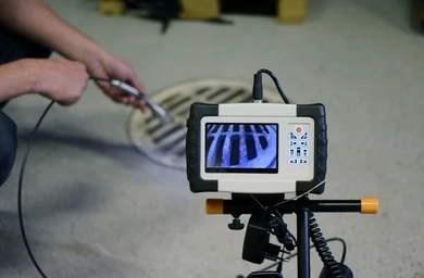 man-start-using-sewer-inspection-260nw-1183190608